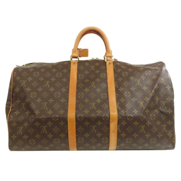 LOUIS VUITTON Brown Monogram Canvas Keepall 55 Boston Bag - Picture 2 of 11